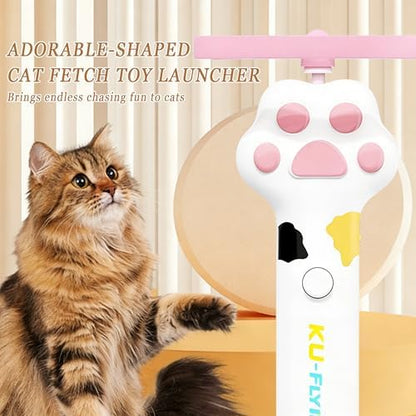 Cat Toy Disc, Interactive Cat Fetch Toy Flying Discs - Image 5