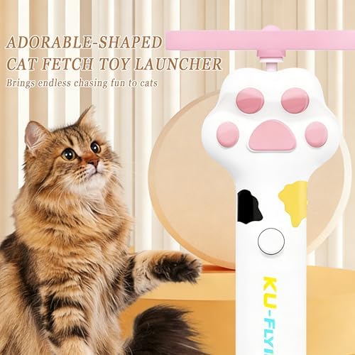 Cat Toy Disc, Interactive Cat Fetch Toy Flying Discs - Image 4