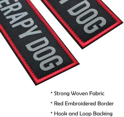 2 Pcs Reflective Therapy Dog Patch Set - Image 3