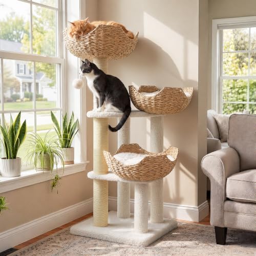 PAWZ Road Modern Cat Tree with Baskets by PAWZRoad