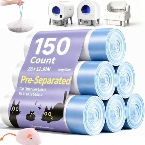 150 Count 26"x11.8" Cat Litter Box Bags Liners by KropBom