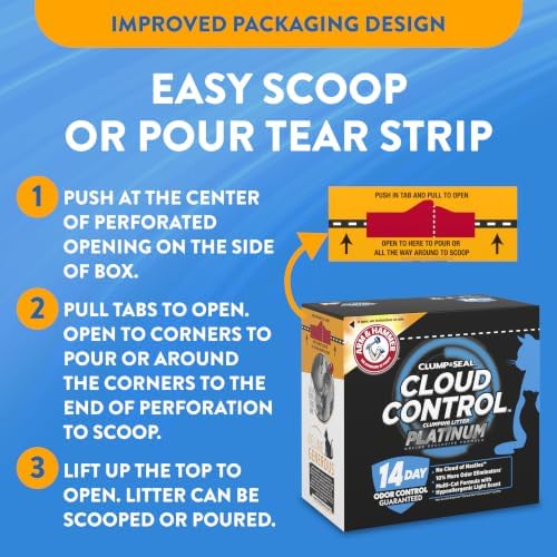 ARM & HAMMER Cloud Control Platinum- Improved Packaging Clumping Cat Litter - Image 3