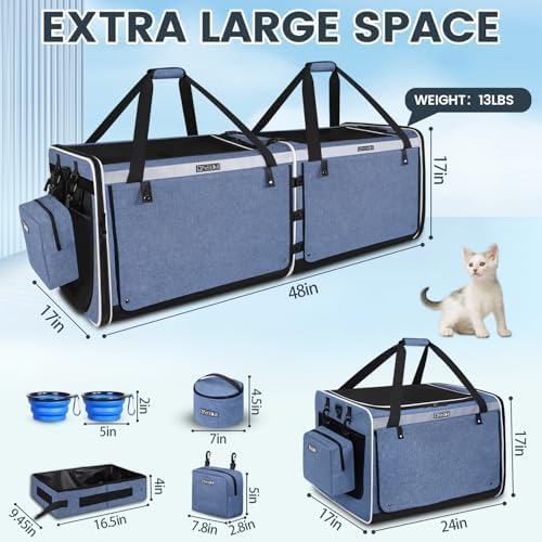 Petskd Double Extra Large Cat Carrier - Image 3