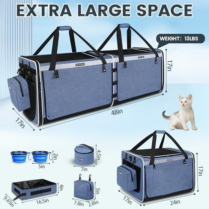 Petskd Double Extra Large Cat Carrier - Image 3