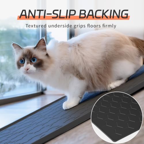 Bulkniu Silicone Cat Litter Mat, Raised Edge Waterproof - Image 6