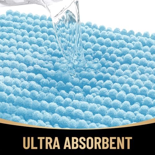 OLANLY Thick Chenille Absorbent Bathroom Rugs Mat 30x20, Sky Blue - Image 3