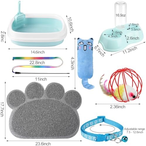 Tioncy 7 Pcs Kitten Litter Box Starter Kit - Image 2
