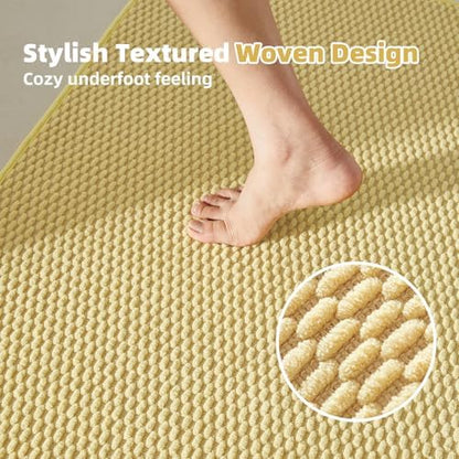 TYUU Bathroom Rugs Non Slip Washable, Super Absorbent Thin Bath Mat Quick Dry - Image 3