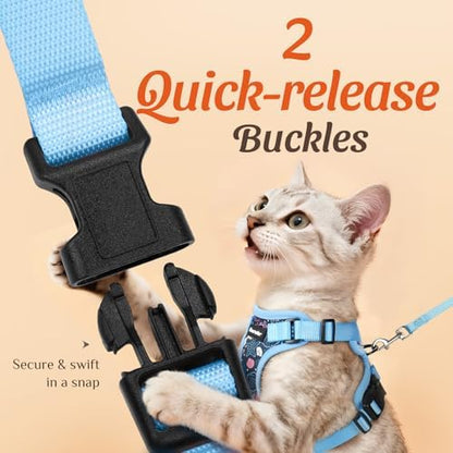 Dooradar Cat Harness and Leash Set, Adjustable and Escape Proof - Image 4