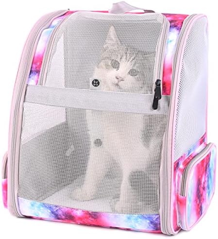 Galaxy Pink Pet Carrier Backpack by Pimoka