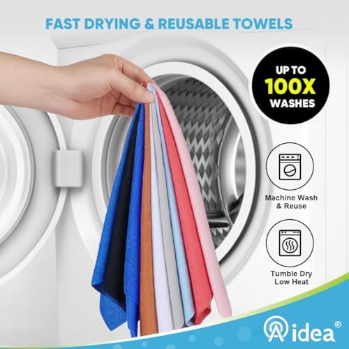AIDEA Microfiber Cleaning Cloth Roll-165 Sheets 3 Roll, Paper Towels 11×9" - Image 6