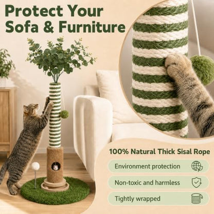 39" Sisal Rotating Cat Scratching Post - Image 3