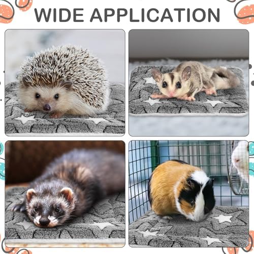 Haull 4 Pcs Waterproof Guinea Pig Bedding Mat, Double Star, 13 x 10 - Image 4