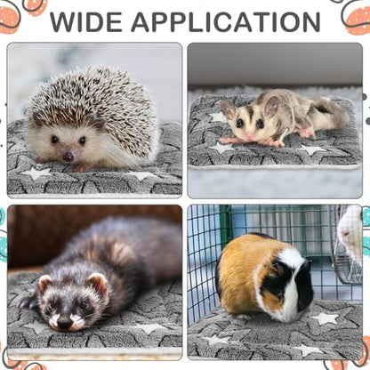 Haull 4 Pcs Waterproof Guinea Pig Bedding Mat, Double Star, 13 x 10 - Image 4