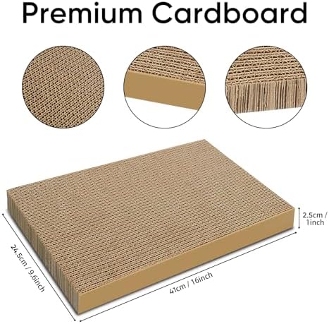 Cat Scratcher 5-Pack Refills, Large Cardboard Pads - Image 2