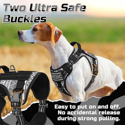 rabbitgoo Tactical Dog Harness for X-Large, No Pull Military Service Vest - Image 2