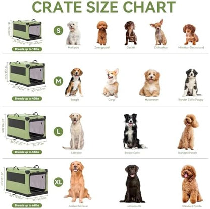 PETSFIT 30" Soft Portable Dog Crate – Patented Spiral Sturdy Frame, Collapsible - Image 2