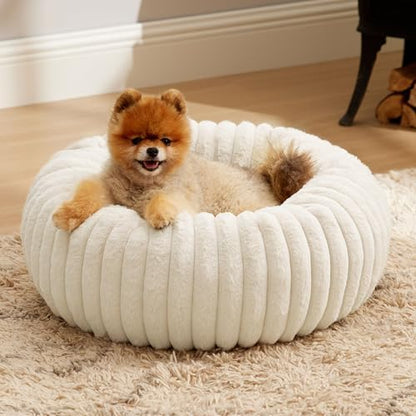 Bedsure ComfyFleece® Donut Small Dog Bed by BEDSURE