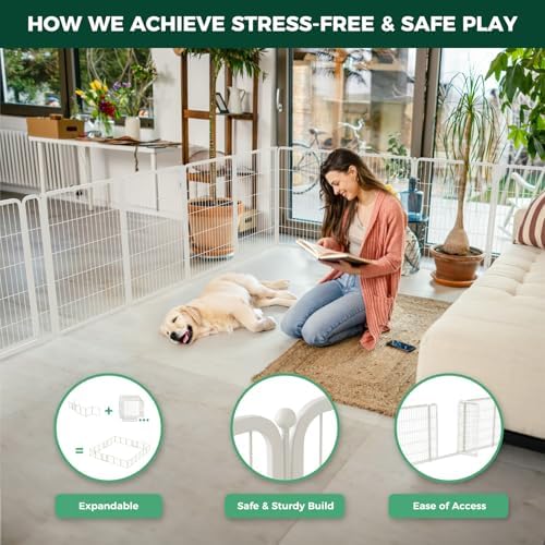 FXW Homeplus Indoor Dog Playpen, 8 Panels, - Image 4