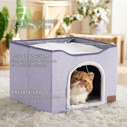 Bedsure Cat House Bed for Indoor Cats - Image 2