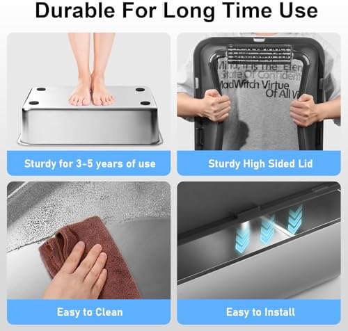 Marchul 2 Pack Stainless Steel Cat Litter Box - Image 6