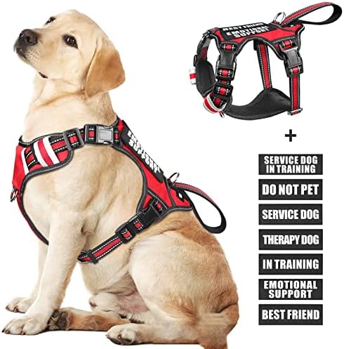 WINSEE Service Dog Vest No Pull Dog Harness by WINSEE