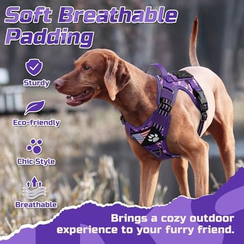 rabbitgoo Tactical Dog Harness for Small, No Pull Military Service Vest - Image 6