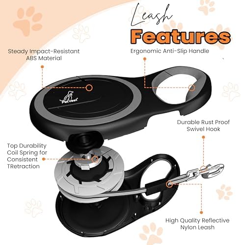 Retractable Dog Leash – Extendable up to 26 FT, Heavy Duty Nylon Tape, - Image 7