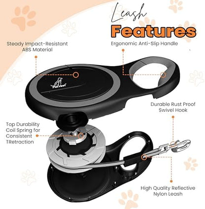 Retractable Dog Leash – Extendable up to 16 FT, Heavy Duty Nylon Tape, - Image 6