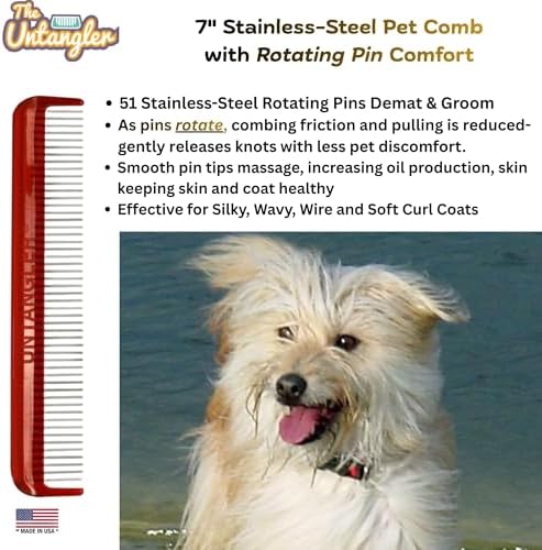 Pet comb for easy mat removal without causing pain to pets - Image 2