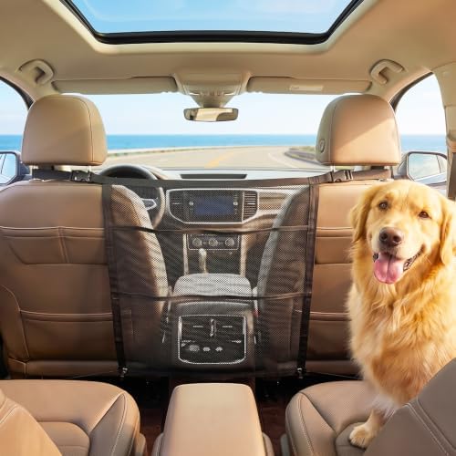 Dog Car Barrier with Metal Hooks, 27.2x22.4 Car Net by Unknown