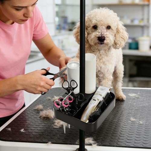 Pumtus Rotatable Pet Grooming Tools Holder, Portable ABS Plastic Grooming Table - Image 7