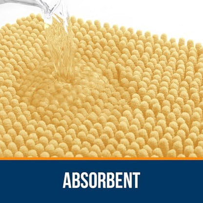OLANLY Bathroom Rugs 35x24, Extra Soft Absorbent Chenille Bath Rugs - Image 4