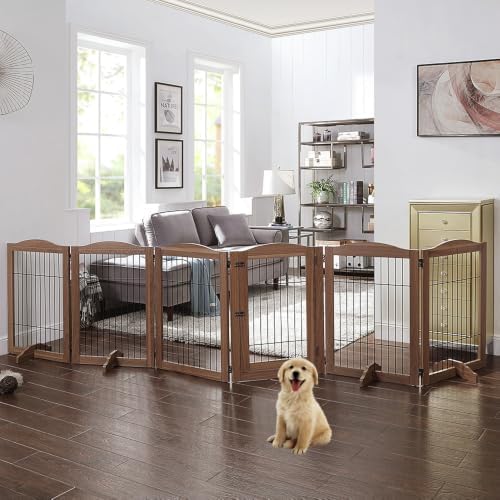 unipaws 132" Extra Wide Dog Gate and Pet Playpen - Image 2