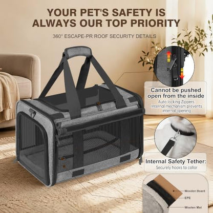 Soft Sided Cat Carrier for Anxious Pets - Image 7