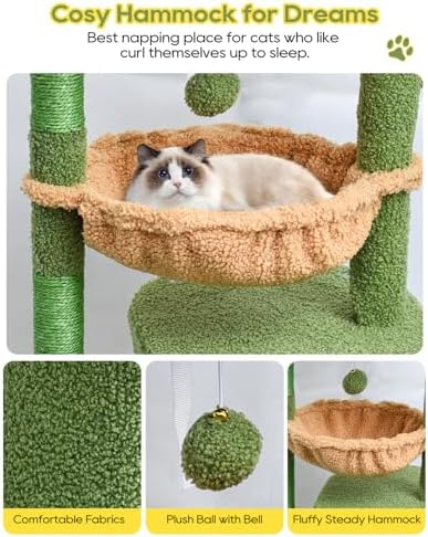 SYANDLVY Cactus Cat Tree for Indoor Cats - Image 4