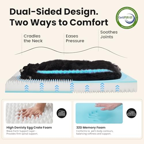 OhGeni Orthopedic Waterproof Large Dog Bed, Memory Foam, 54 inch - Image 5