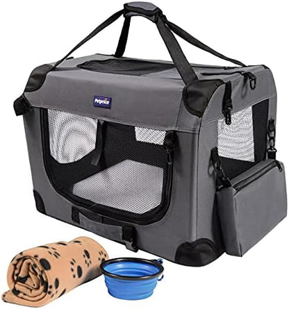 Petprsco Portable Collapsible Dog Crate by Petprsco