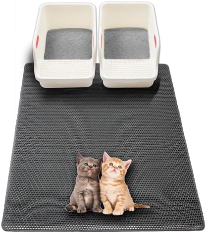 Extra Large Cat Litter Mat, XL 47"x28" Litter Trapping Mat by USHARP