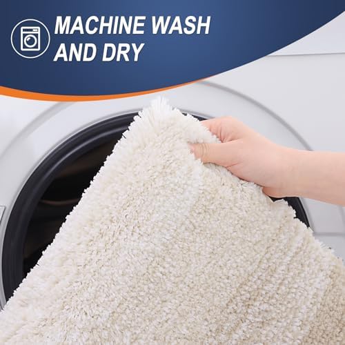 OLANLY Large Bathroom Rugs 60x40, Extra Soft Absorbent Microfiber Bath Rugs - Image 6
