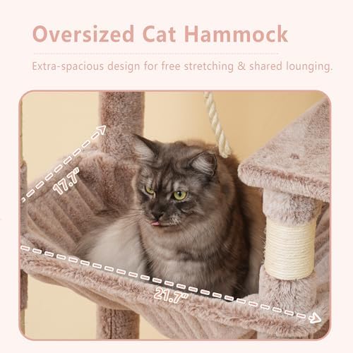 Heybly 64.2" Heavy-Duty Cat Tree - Image 4