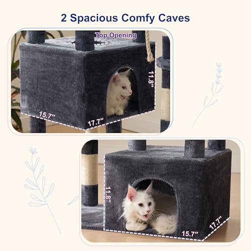 Gitelsnour Maine Coon Cat Tree, Heavy Duty Cat Tower - Image 5