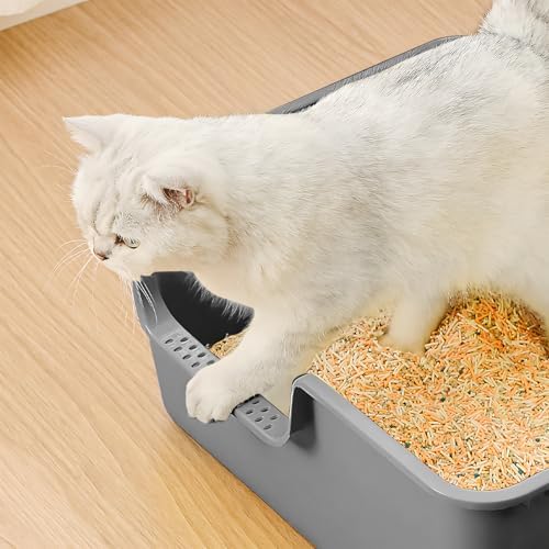 Extra Large Cat Litter Box – High-Sided Plastic Litter Box - Image 7