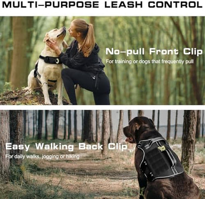 Dog Harness for Large Dogs, No Pull Tactical Vest - Image 3