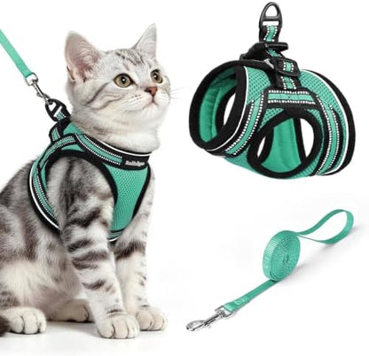 rabbitgoo Cat Harness and Leash Set, Step-in Soft Vest by rabbitgoo