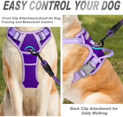 BARKBAY Dog Harness No Pull for Large Dogs Front Back Clips, Dog Vest - Image 2