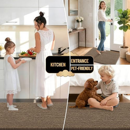 OLANLY Thick Chenille Bathroom Rugs 30x20, Soft Absorbent Bath Mat - Image 6