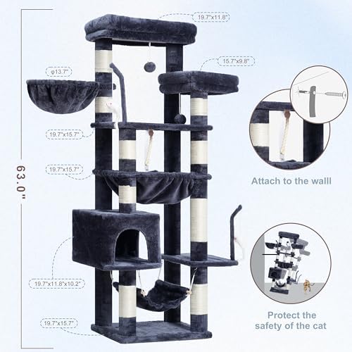 Gitelsnour Cat Tree, Big Hammock GCT020G - Image 6