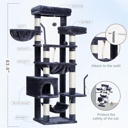 Gitelsnour Cat Tree, Big Hammock GCT020G - Image 6