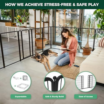 FXW Homeplus Indoor Dog Playpen, 8 Panels, - Image 4